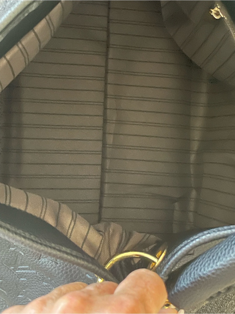 Black Embossed Monogram Braided-Handle Satchel - Picture 2 of 15